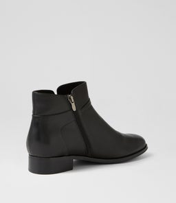 BESSI SU BLACK BLACK HEEL LEATHER