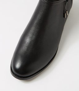 BESSI SU BLACK BLACK HEEL LEATHER