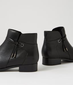 BESSI SU BLACK BLACK HEEL LEATHER