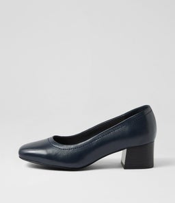 BLYTHE2 SU NAVY BLACK HEEL LEATHER