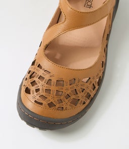 TEASI SU TAN DK BROWN SOLE LEATHER