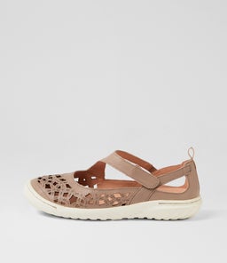 Teasi Taupe Off White Leather Mary Janes Teasi Taupe Off White Leather Mary Janes