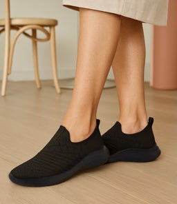 Bethie Black Knit Sneakers Bethie Black Knit Sneakers