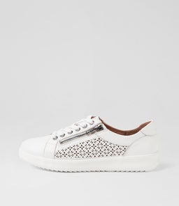 ZARINA D SU WHITE WHITE SOLE LEATHER