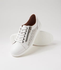 ZARINA D SU WHITE WHITE SOLE LEATHER