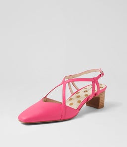 KAYLAS SU CANDY PINK NATURAL HEEL LEATHER
