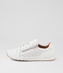 SUGGEST SU WHITE WHITE SOLE LEATHER