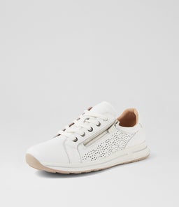 SUGGEST SU WHITE WHITE SOLE LEATHER