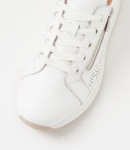 SUGGEST SU WHITE WHITE SOLE LEATHER