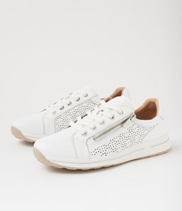 SUGGEST SU WHITE WHITE SOLE LEATHER