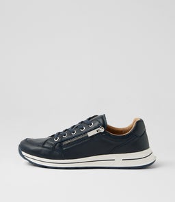 SAMM SU DK BLUE WHITE SOLE LEATHER