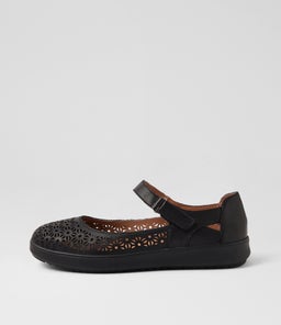 ZELINDA SU BLACK BLACK SOLE LEATHER