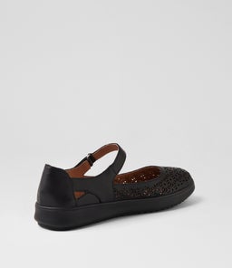 ZELINDA SU BLACK BLACK SOLE LEATHER