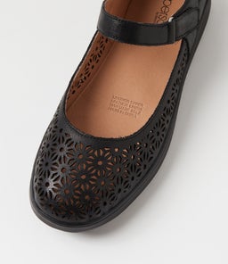 ZELINDA SU BLACK BLACK SOLE LEATHER