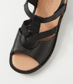 BAYI SU BLACK BLACK LEATHER ELASTIC