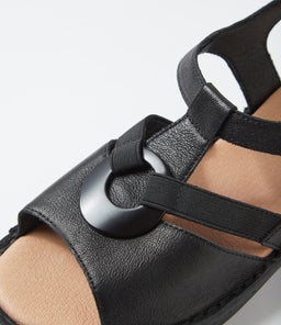 BAYI SU BLACK BLACK LEATHER ELASTIC