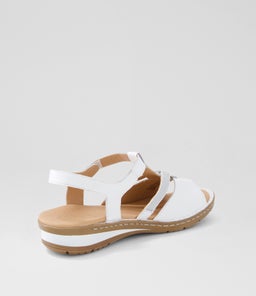 BAYI SU WHITE SILVER LEATHER ELASTIC