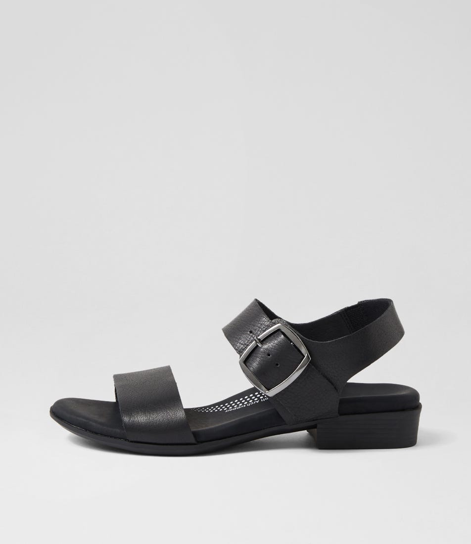 Clariss Black Leather Sandals Clariss Black Leather Sandals