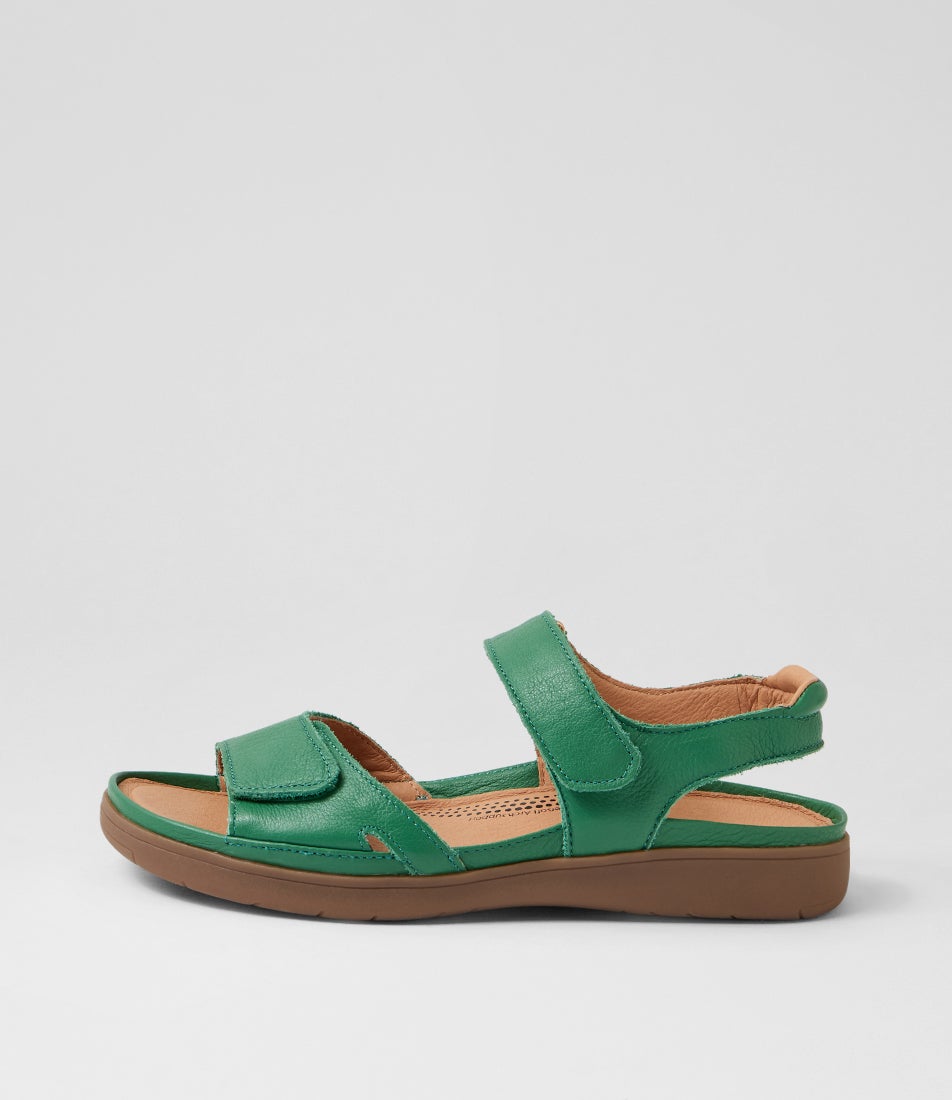 Kendals Emerald Gum Leather Sandals