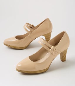 SAYSHELL SU NUDE PATENT LEATHER