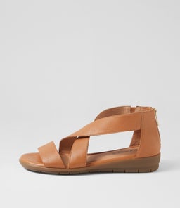 FLORAS SU DK TAN LEATHER