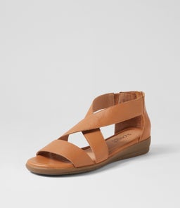 FLORAS SU DK TAN LEATHER