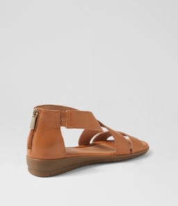 FLORAS SU DK TAN LEATHER