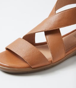 FLORAS SU DK TAN LEATHER