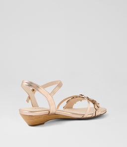 BLOSSUMS SU PALE ROSE GOLD LEATHER