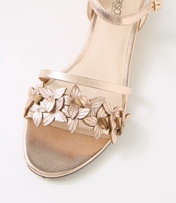 BLOSSUMS SU PALE ROSE GOLD LEATHER