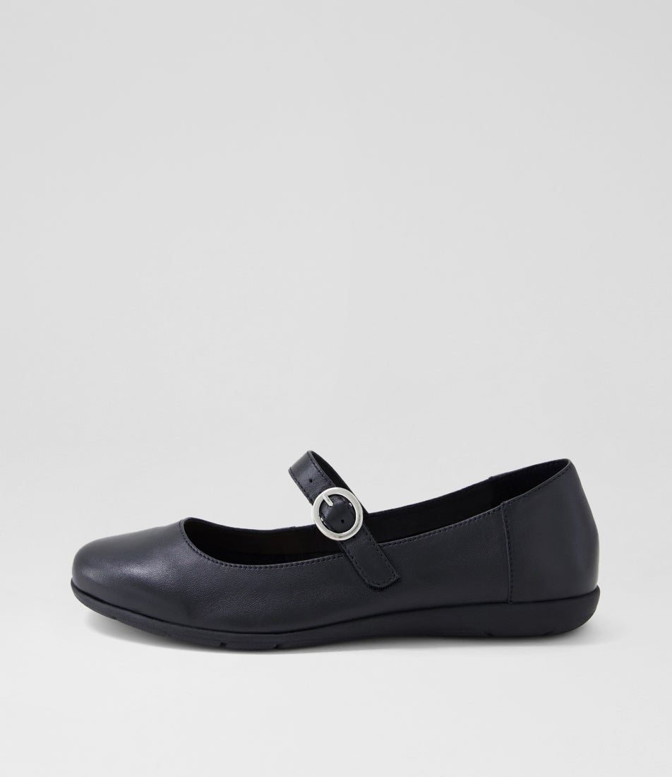 Hariet Black Leather Flat Shoes Hariet Black Leather Flat Shoes