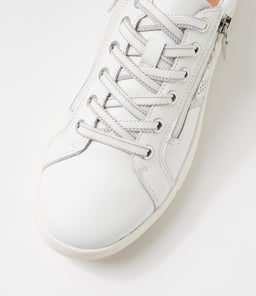 EMILLIO SU WHITE SILVER LEATHER SUEDE