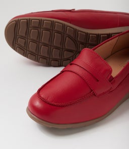 BIRDI D SU DK RED LEATHER