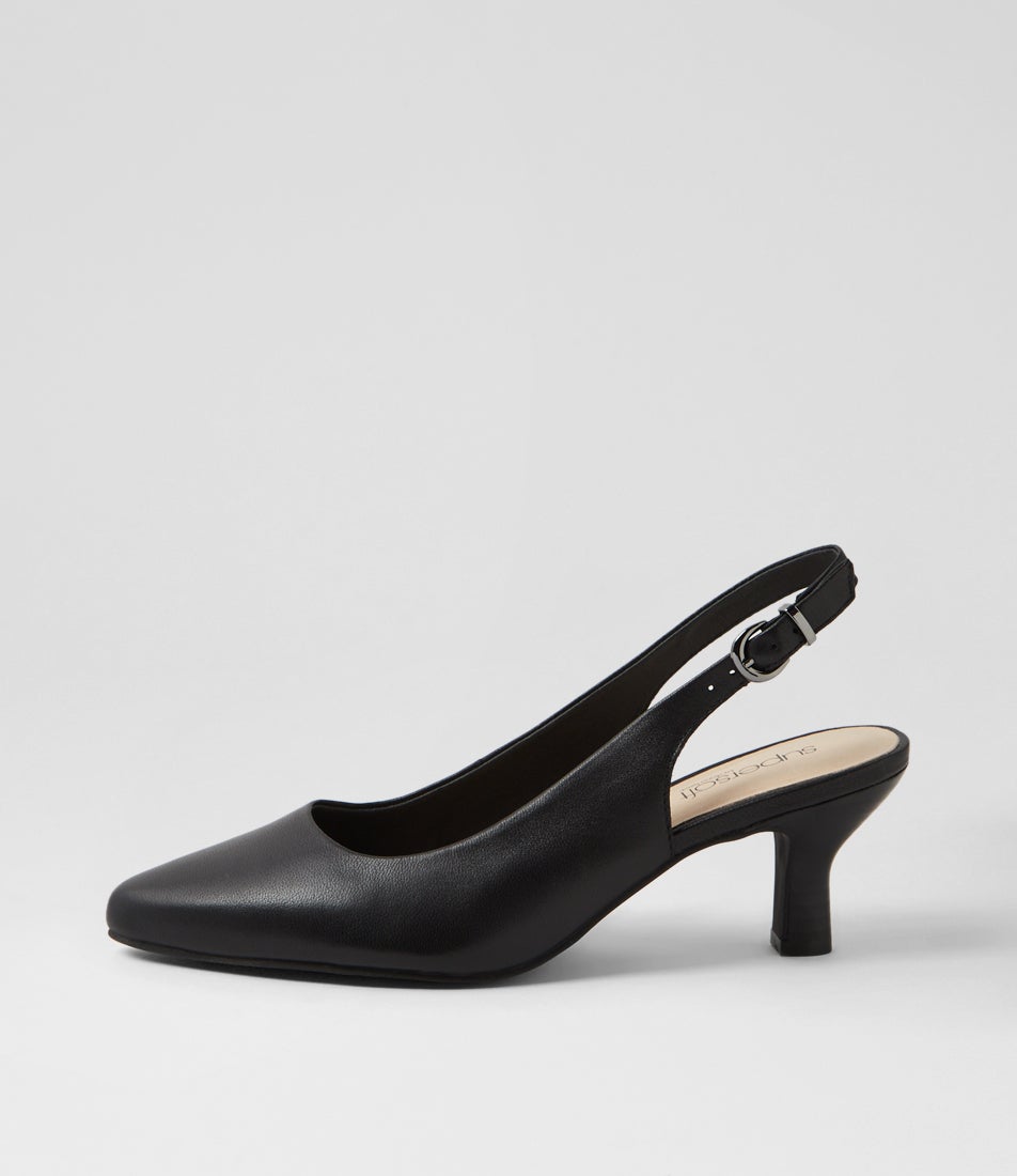 Coria Black Leather Heels Coria Black Leather Heels