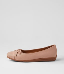 CLARICE SU DK NUDE LEATHER