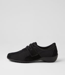 GORDANA SU BLACK SUEDE TEXTILE