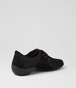 GORDANA SU BLACK SUEDE TEXTILE