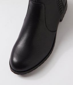 HAZZLE SU BLACK LEATHER