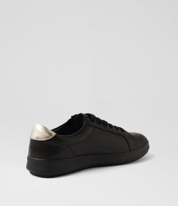 ZAVINO SU BLACK SOFT GOLD LEATHER