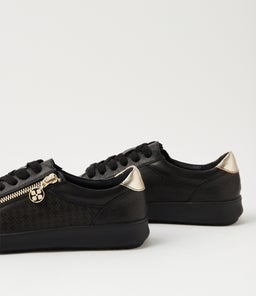 ZAVINO SU BLACK SOFT GOLD LEATHER