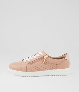 ZAVINO SU DK NUDE ROSE GOLD LEATHER