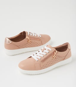 ZAVINO SU DK NUDE ROSE GOLD LEATHER