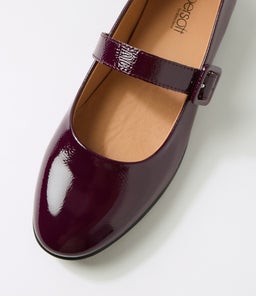 PATTE SU MERLOT CRINKLE PATENT