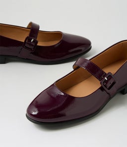 PATTE SU MERLOT CRINKLE PATENT