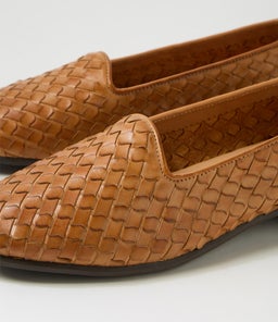 PADMAS SU BROWN WEAVE LEATHER