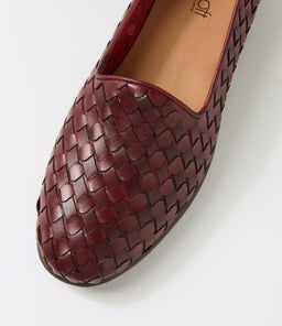 PADMAS SU WINE WEAVE LEATHER