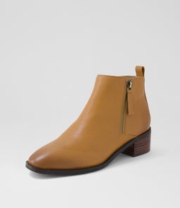 NICKIE SU DK TAN LEATHER