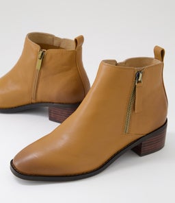 NICKIE SU DK TAN LEATHER