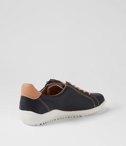 RICKYI SU DK BLUE LT CAFE LEATHER