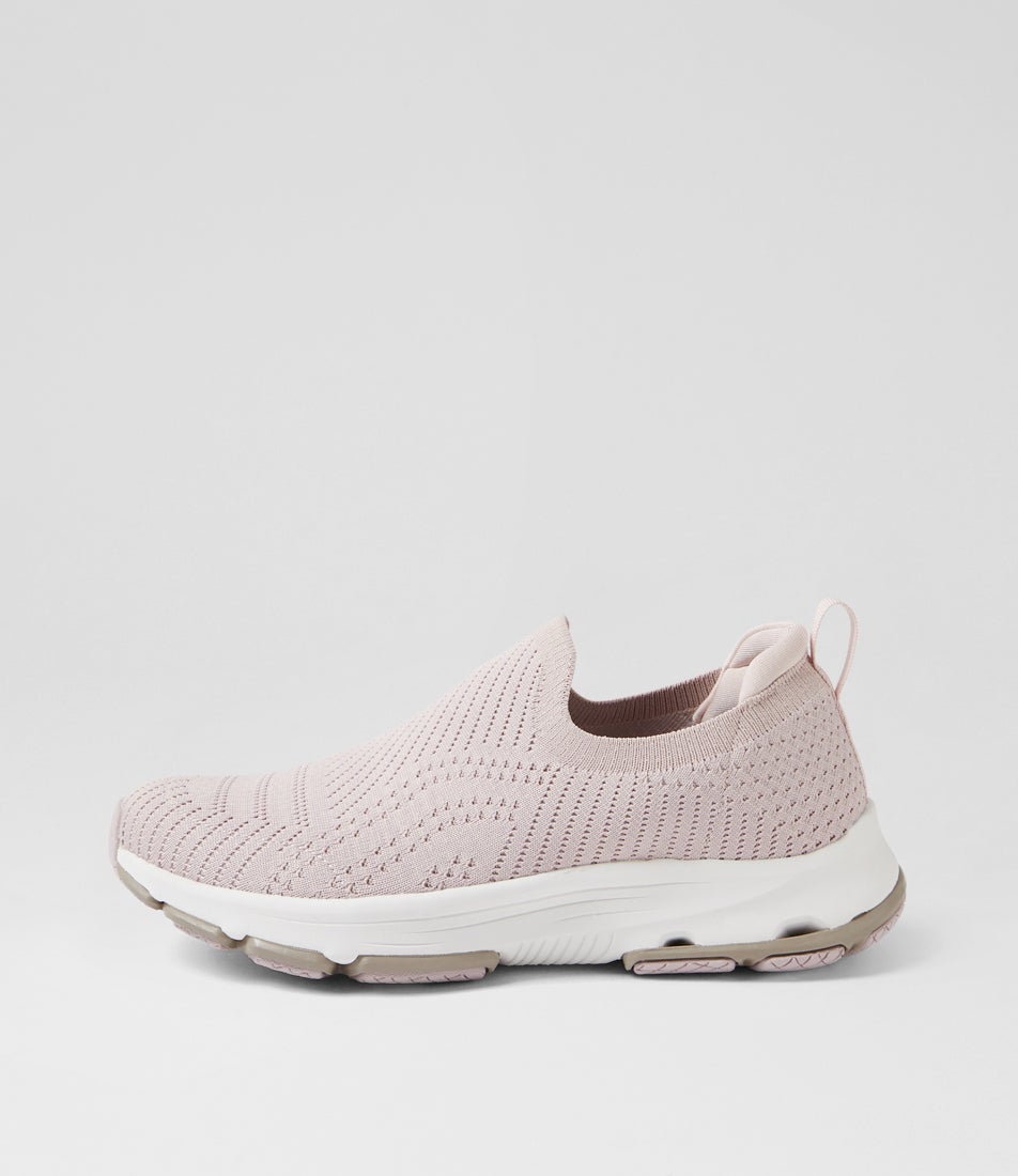 Walking Light Mauve Knit Sneakers